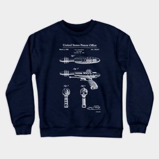 Laser Gun Toy Patent White Crewneck Sweatshirt